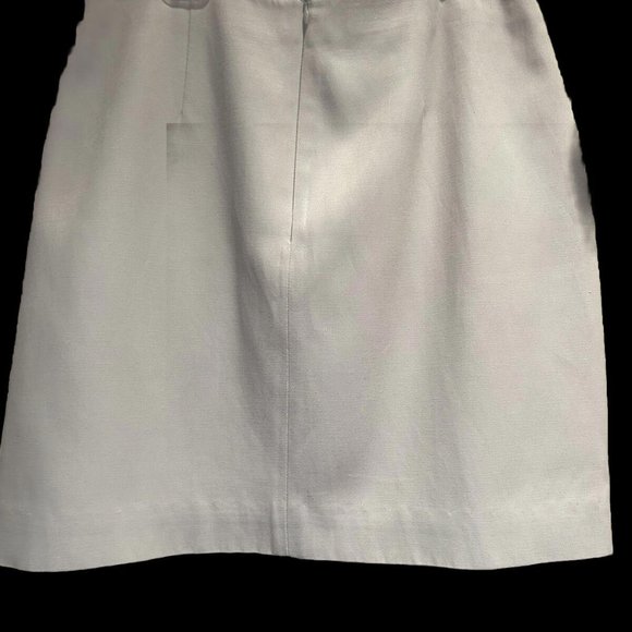 Cache Mini Skirt Womens 6 Tan Twill Back Zip - Picture 2 of 3